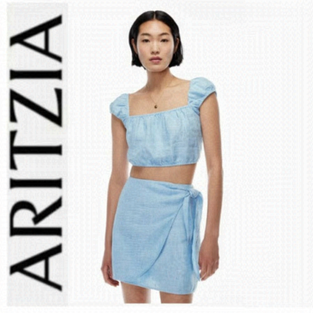 ARITZIA Ethereal Linen Blouse Medium